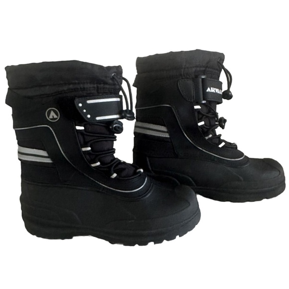 Airwalk Thermolite Winter Snow Boots Mens Size 6 Black - Picture 1 of 9